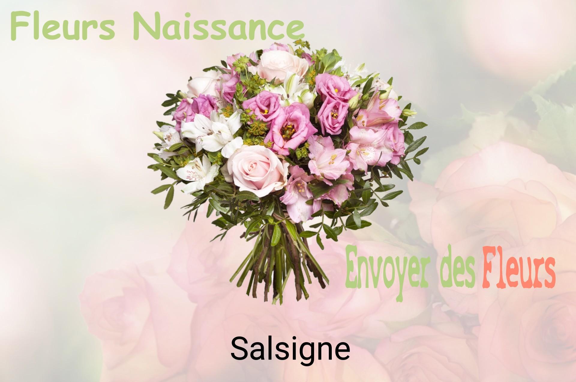 Bouquet de fleurs de naissance livré à Salsigne